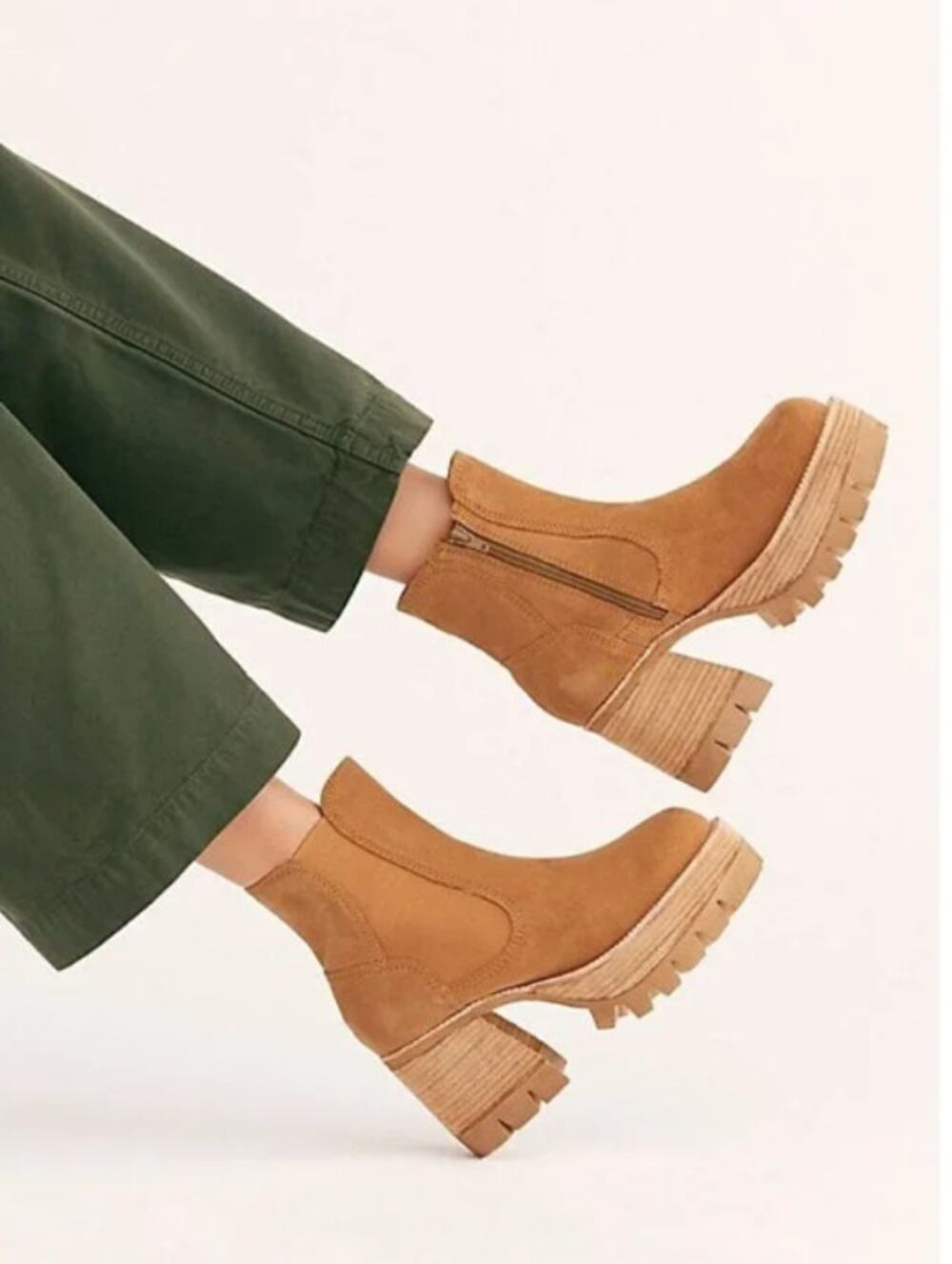 Free People x Jeffery Campbell Preston Platform Ankle Boots
